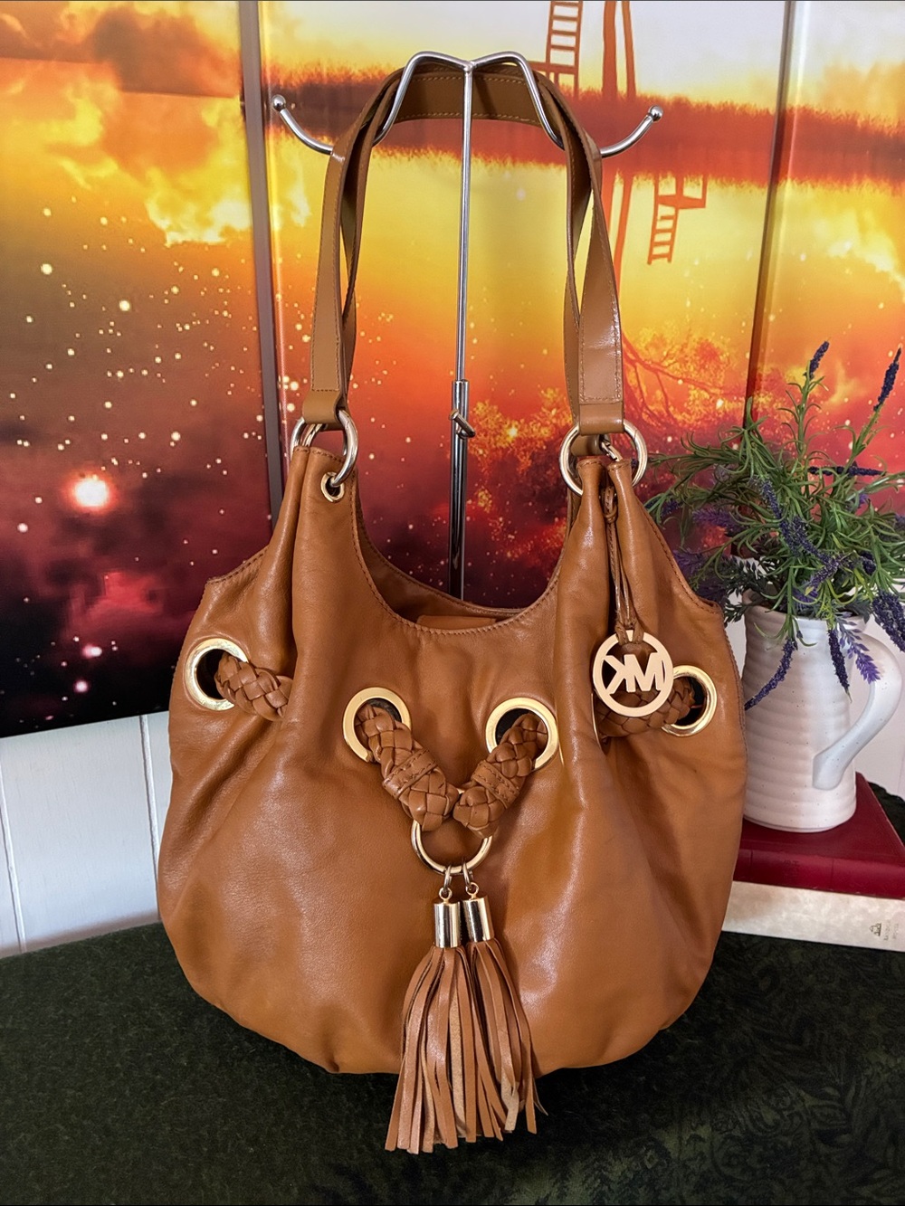 Michael Kors Leather Hobo Bag